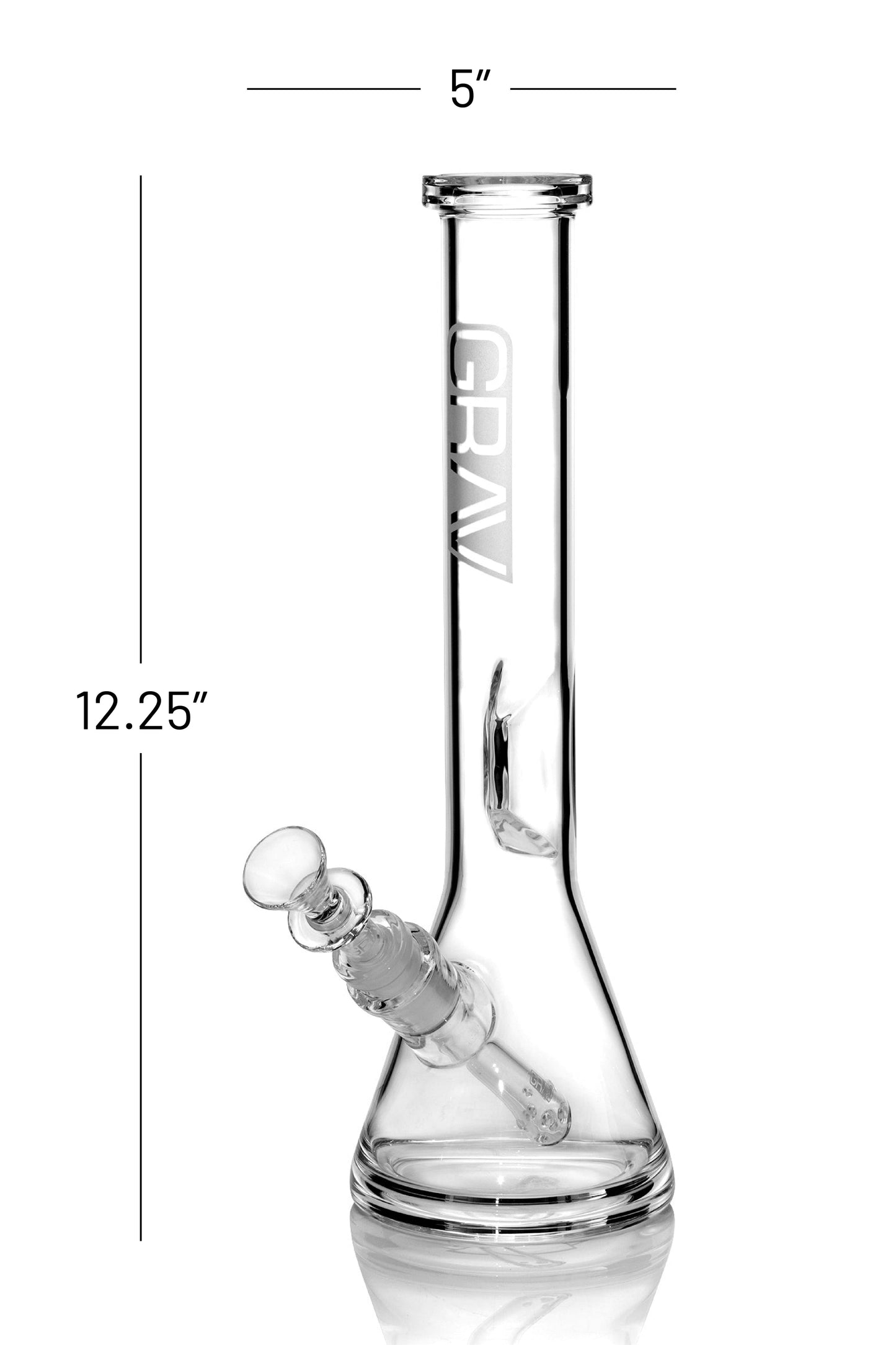 GRAV® Clear Beaker Base Water Pipe